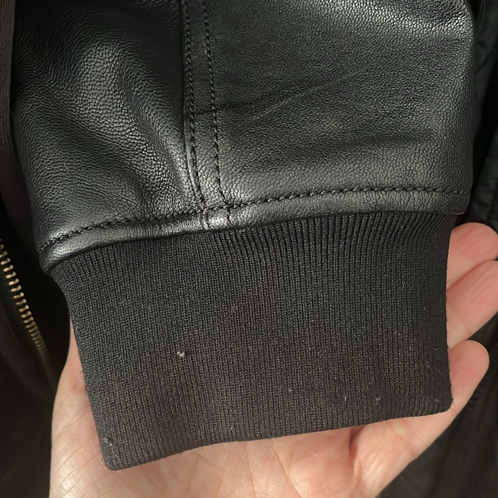 COACH Men’s Goat Leather Moto Jacket - Picture 12 of 16